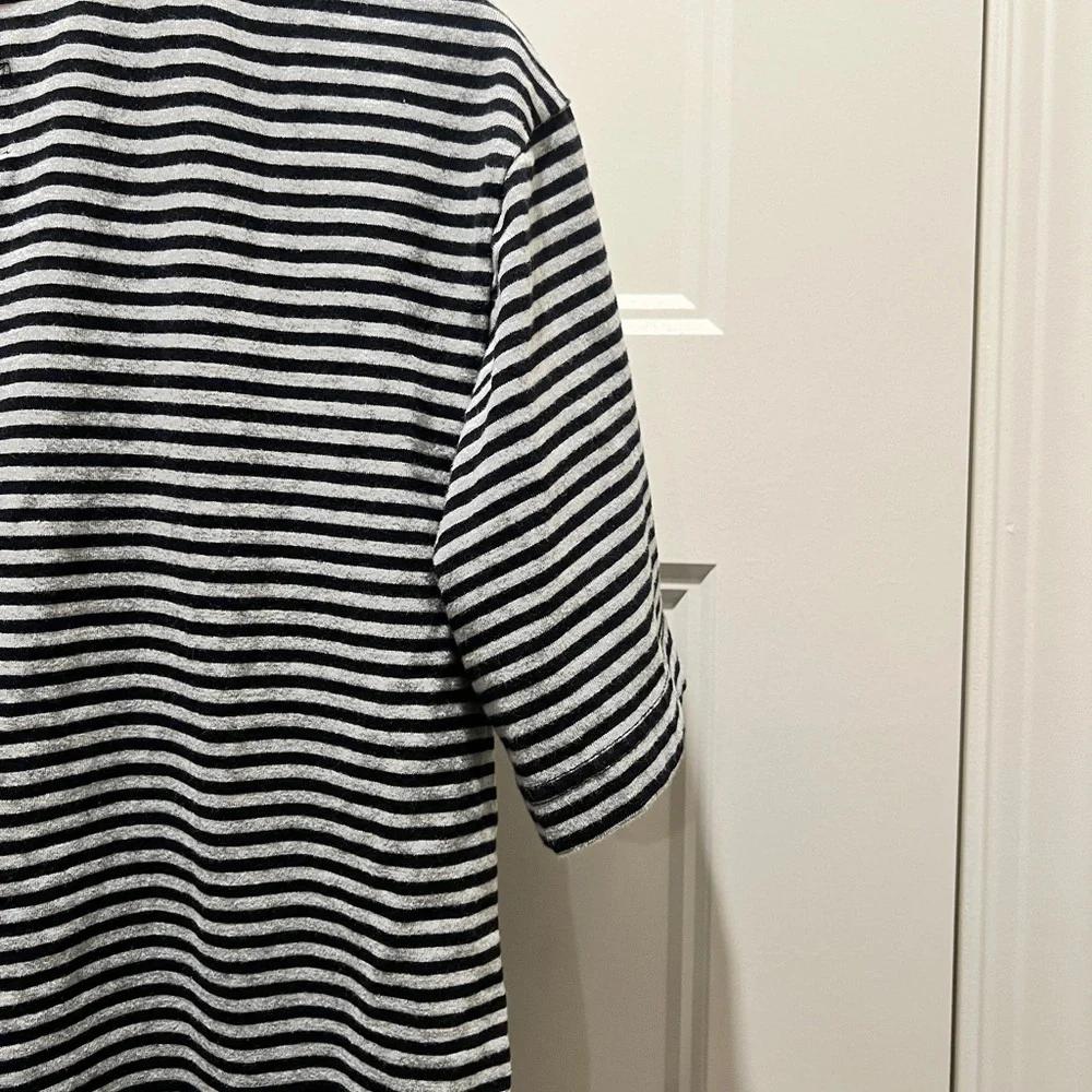 Benny Gold Men’s Striped T-Shirt – Black/White, Size Medium - Picture 5 of 7
